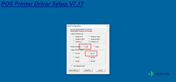 Download Xprinter driver setup v7.77 cho máy in hóa đơn Xprinter - Quản POS