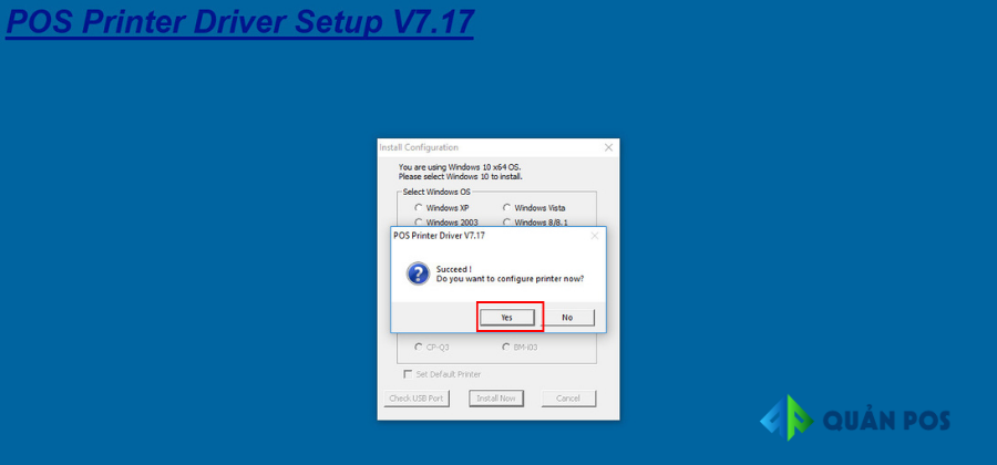 Download Xprinter driver setup v7.77 cho máy in hóa đơn Xprinter - Quản POS